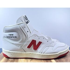 Size 12 - New Balance Numeric 480 High White Red Men's Shoes M12 / W13.5